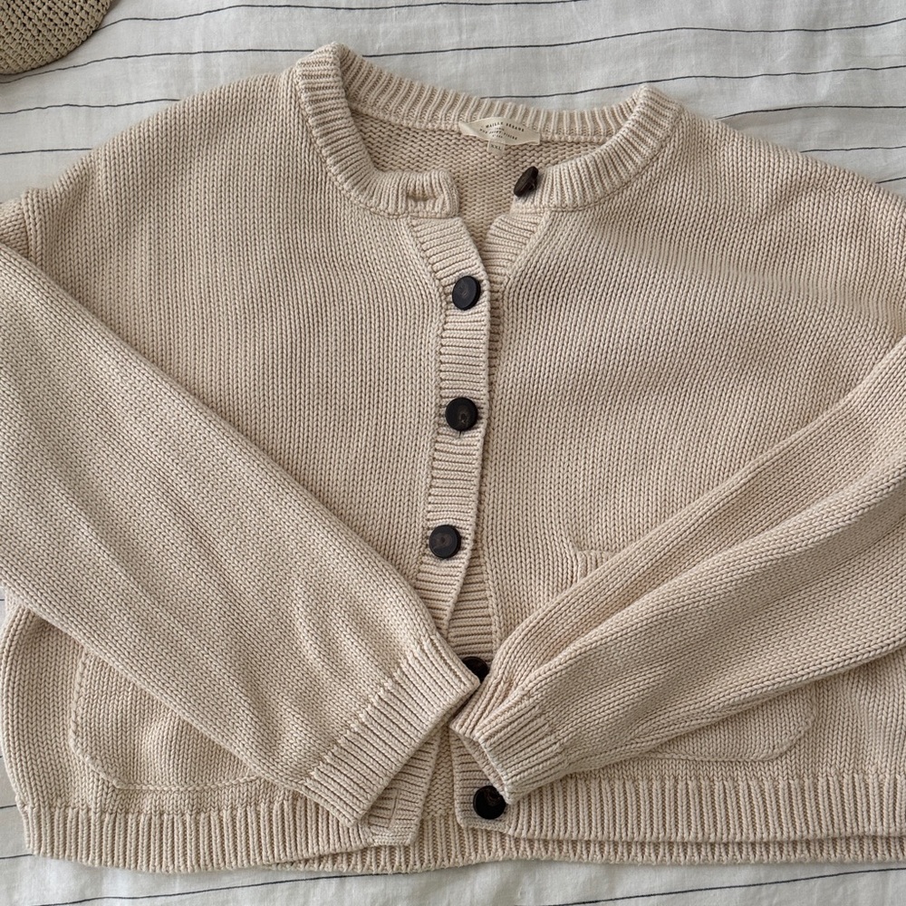Sezane cardigan (XXL)- Ecru